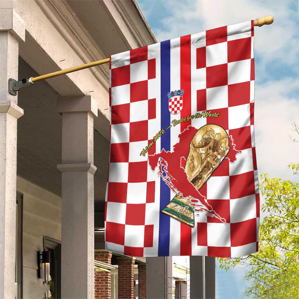Croatia Football Garden Flag Vatreni 2026 Ready For The World - Wonder Print Shop