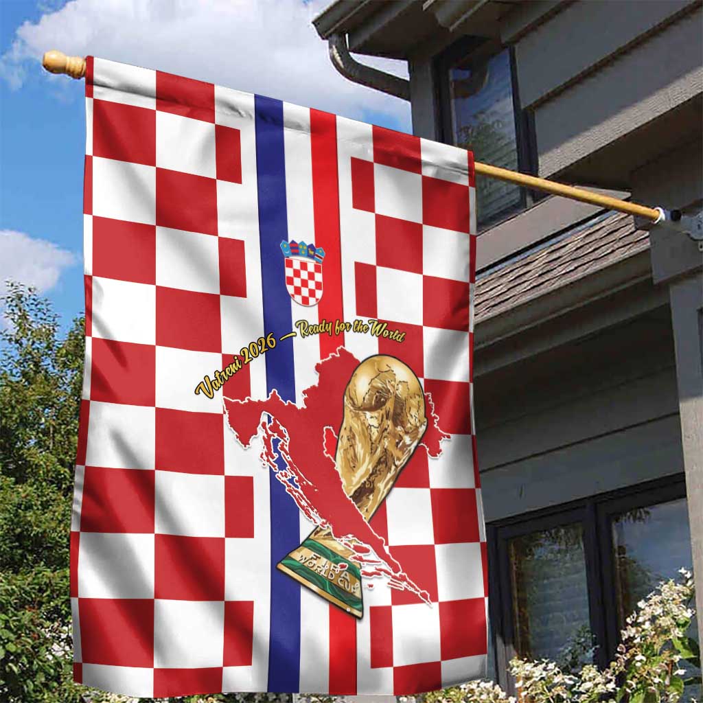 Croatia Football Garden Flag Vatreni 2026 Ready For The World - Wonder Print Shop
