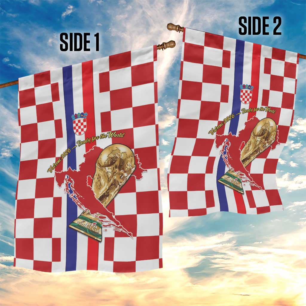 Croatia Football Garden Flag Vatreni 2026 Ready For The World - Wonder Print Shop