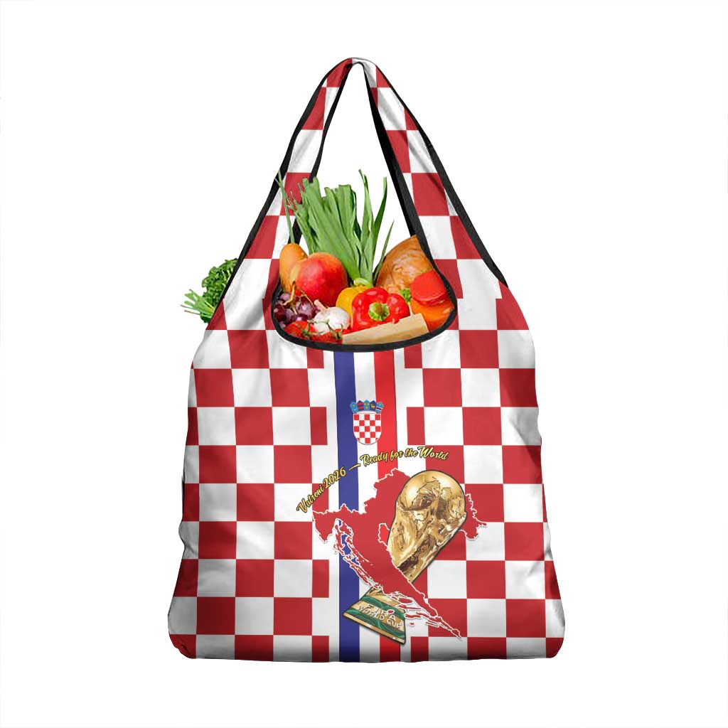 Croatia Football Grocery Bag Vatreni 2026 Ready For The World - Wonder Print Shop