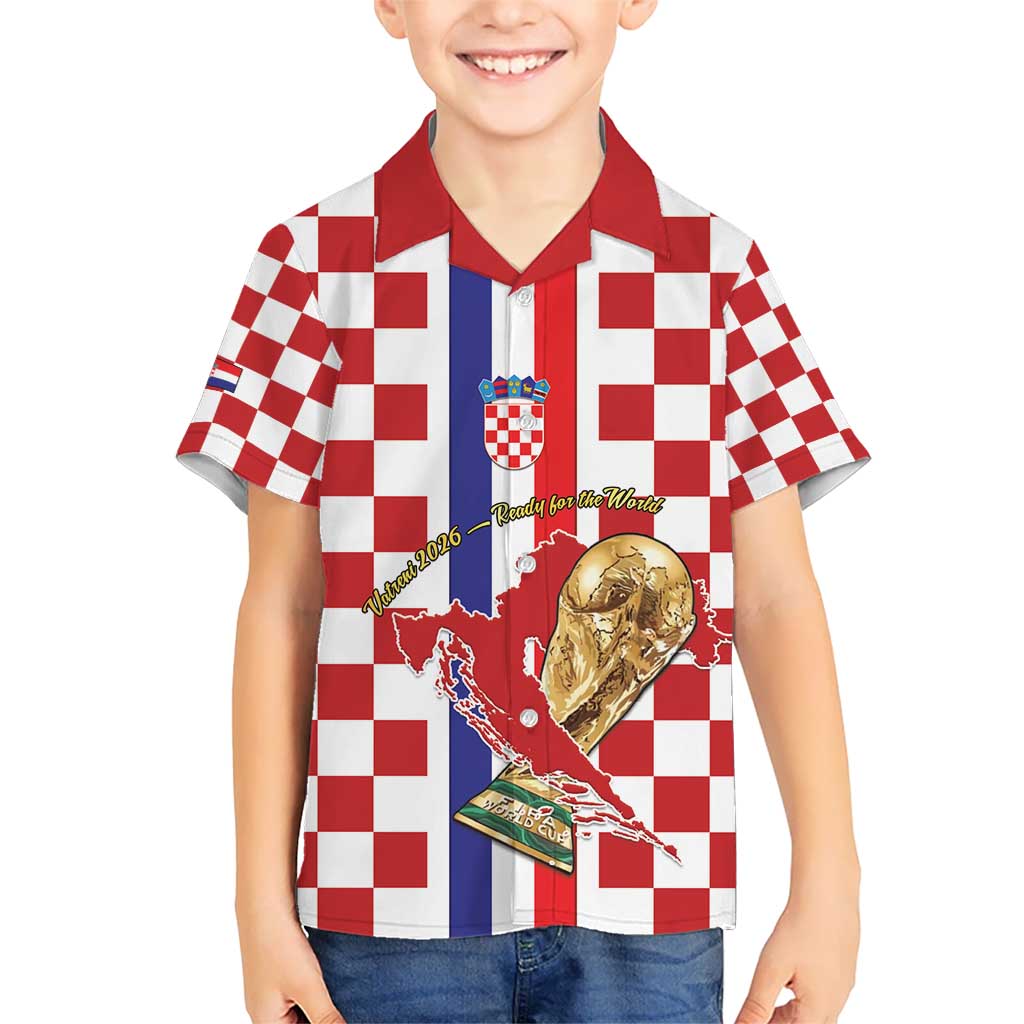 Custom Croatia Football Hawaiian Shirt Vatreni 2026 Ready For The World - Wonder Print Shop
