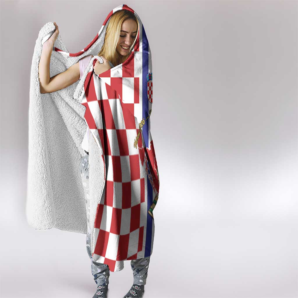 Croatia Football Hooded Blanket Vatreni 2026 Ready For The World - Wonder Print Shop
