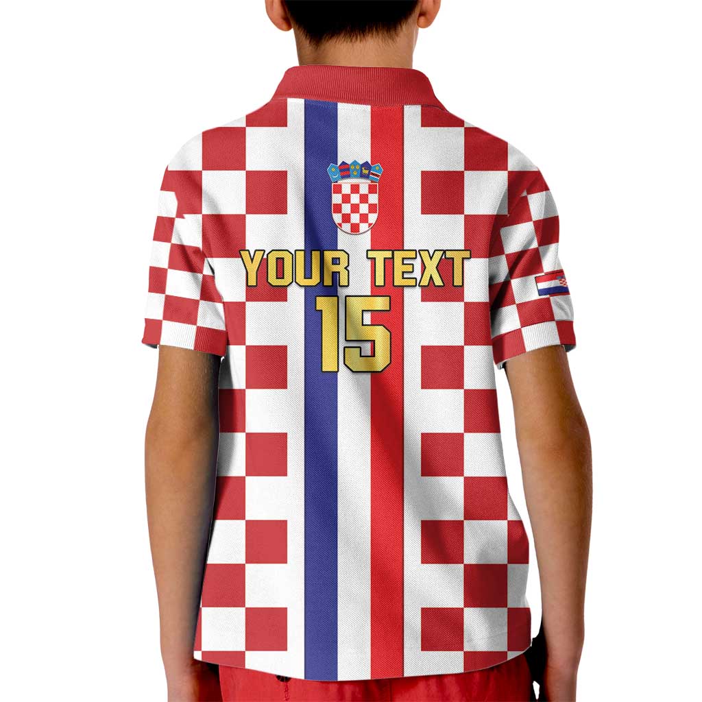 Custom Croatia Football Kid Polo Shirt Vatreni 2026 Ready For The World - Wonder Print Shop