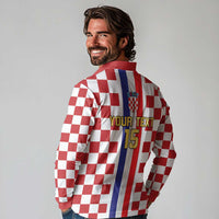 Custom Croatia Football Long Sleeve Polo Shirt Vatreni 2026 Ready For The World - Wonder Print Shop