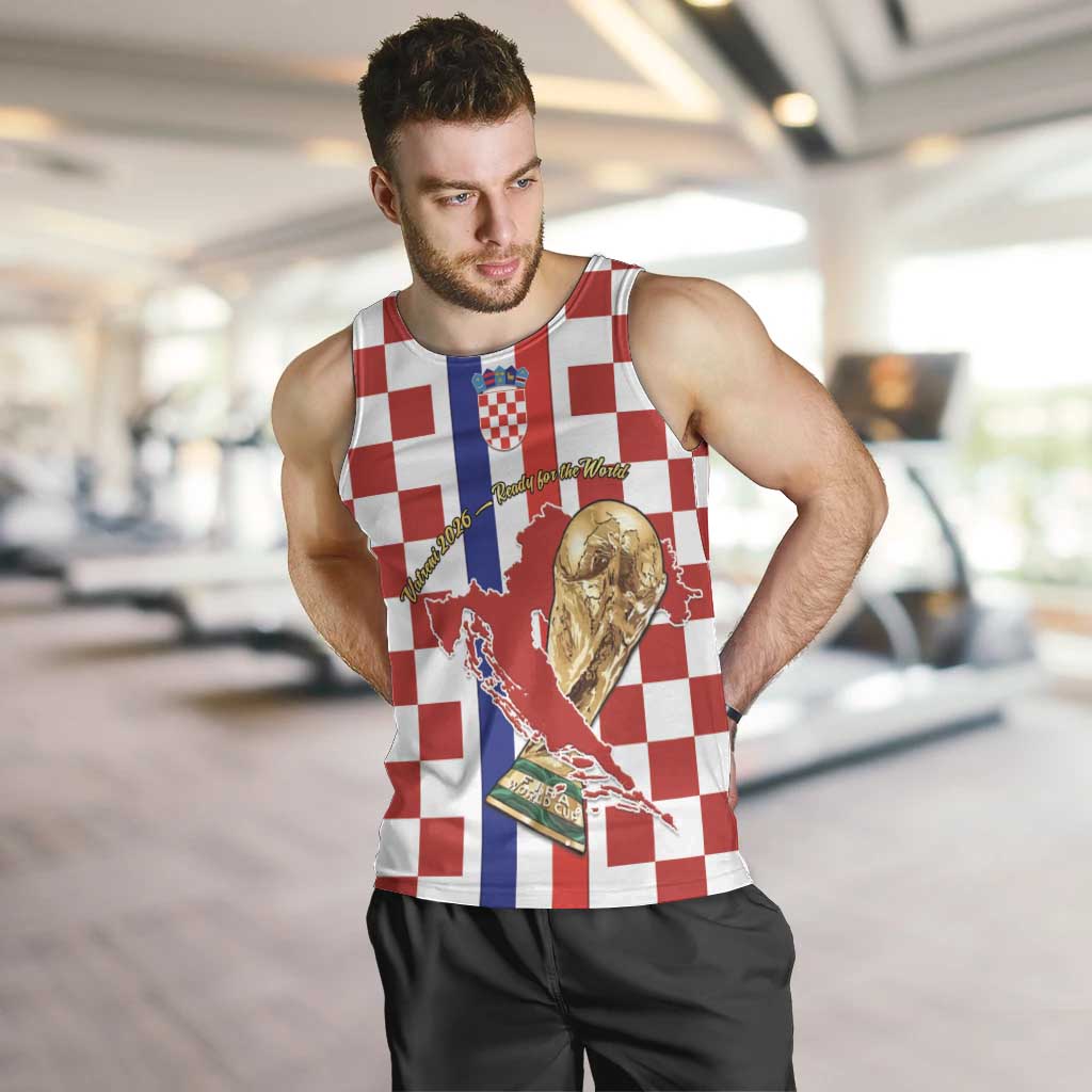 Custom Croatia Football Men Tank Top Vatreni 2026 Ready For The World - Wonder Print Shop