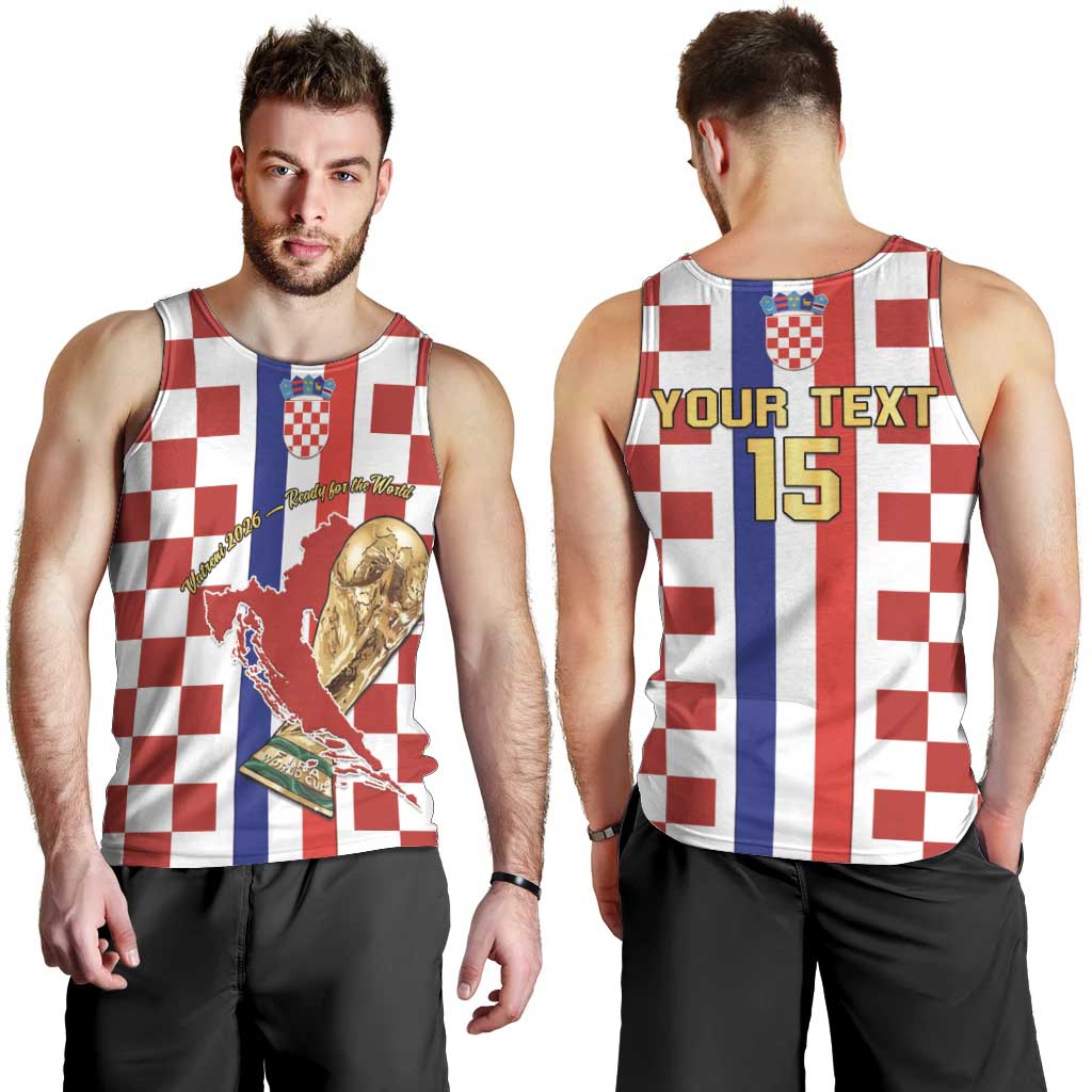 Custom Croatia Football Men Tank Top Vatreni 2026 Ready For The World - Wonder Print Shop