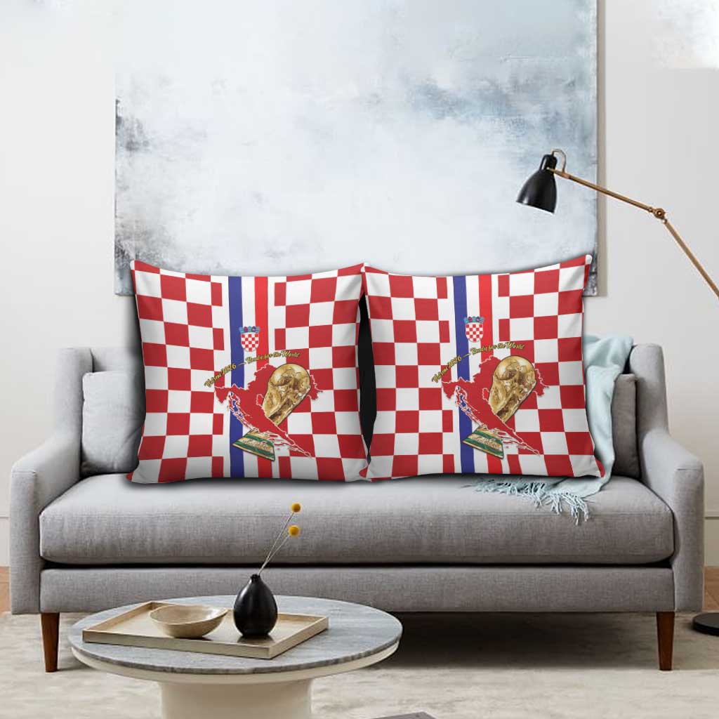 Croatia Football Pillow Cover Vatreni 2026 Ready For The World - Wonder Print Shop