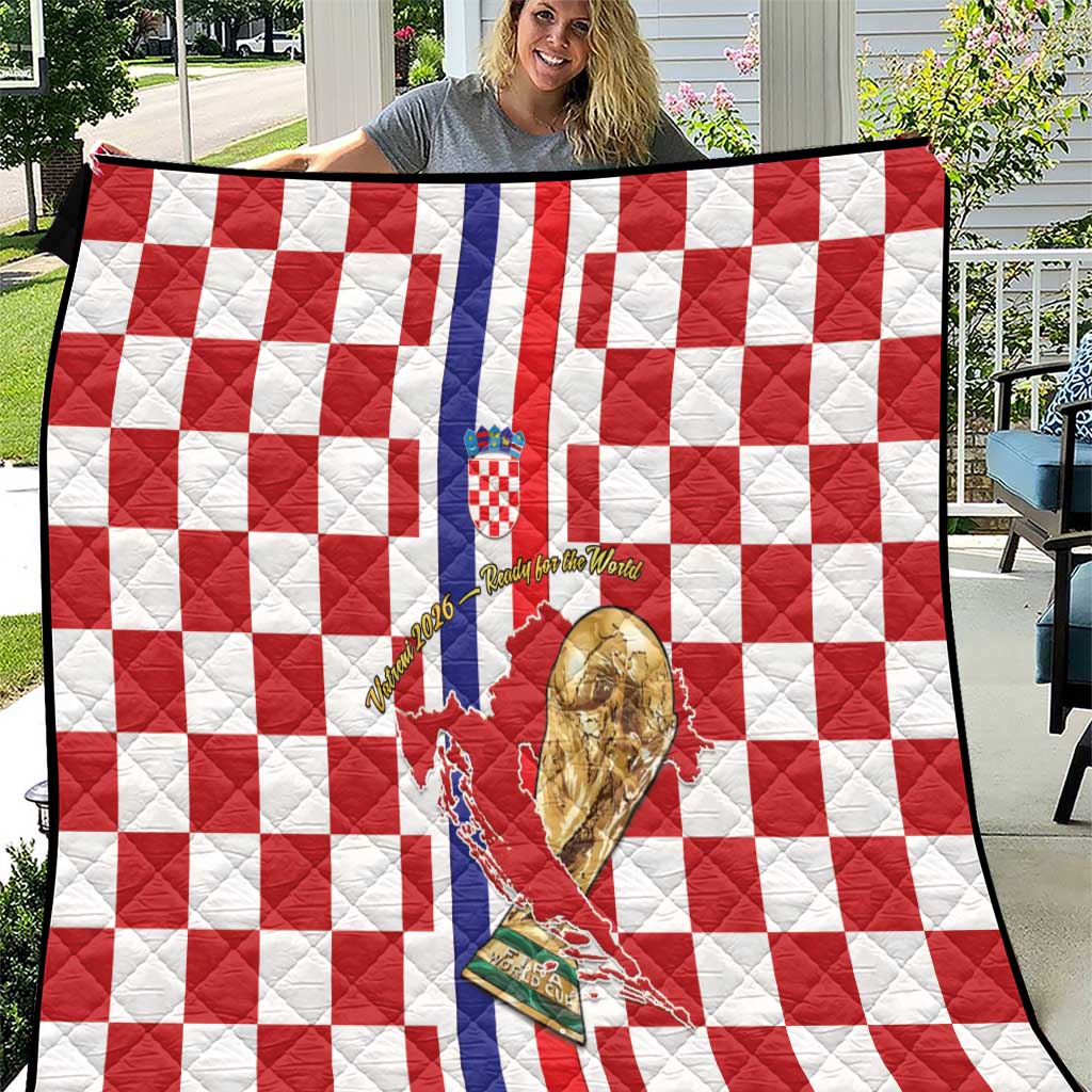Croatia Football Quilt Vatreni 2026 Ready For The World - Wonder Print Shop