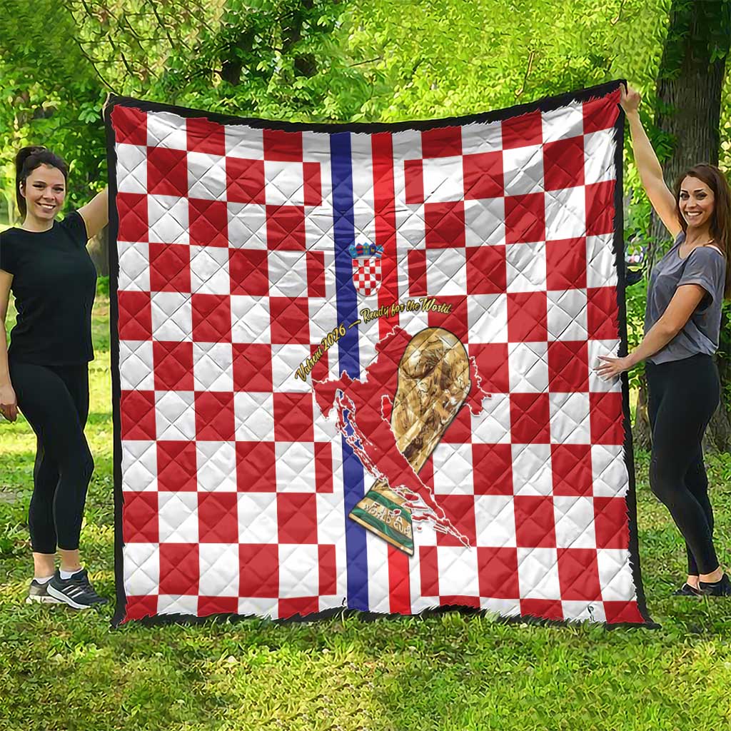 Croatia Football Quilt Vatreni 2026 Ready For The World - Wonder Print Shop