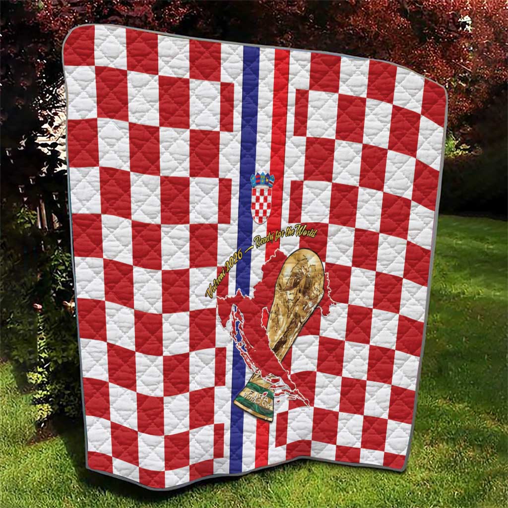 Croatia Football Quilt Vatreni 2026 Ready For The World - Wonder Print Shop