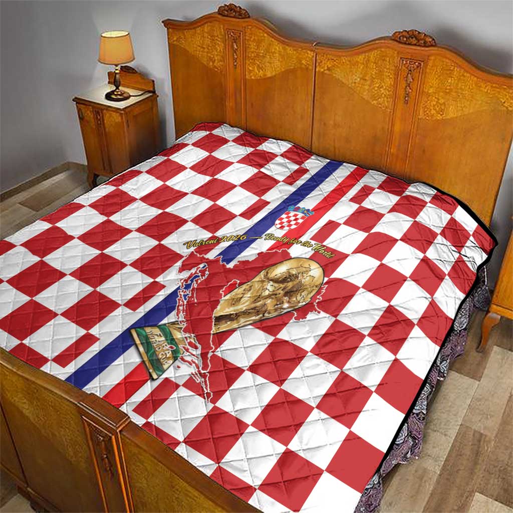 Croatia Football Quilt Vatreni 2026 Ready For The World - Wonder Print Shop