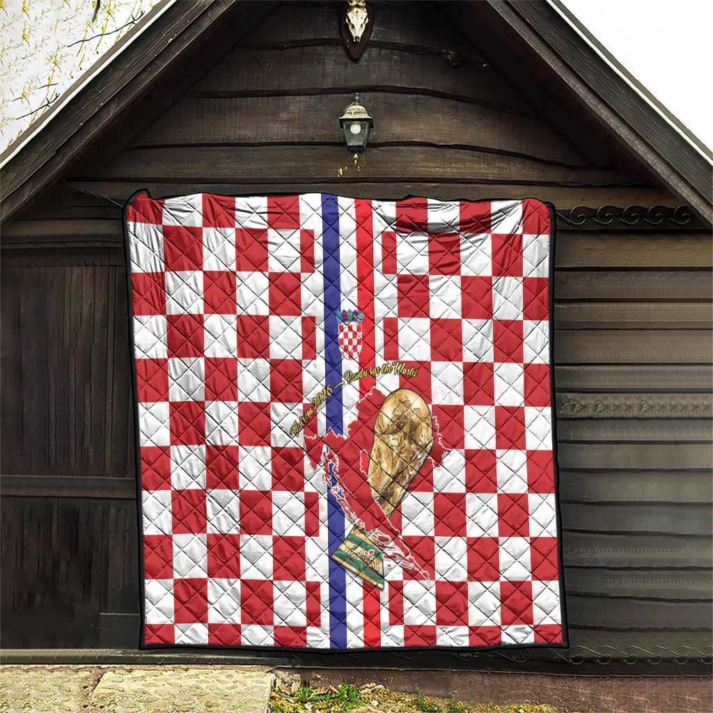 Croatia Football Quilt Vatreni 2026 Ready For The World - Wonder Print Shop