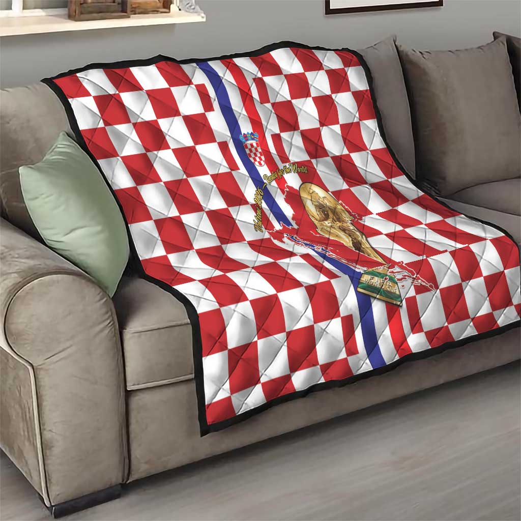 Croatia Football Quilt Vatreni 2026 Ready For The World - Wonder Print Shop