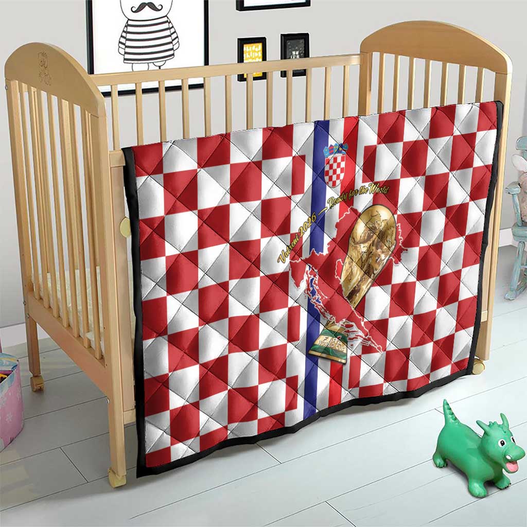 Croatia Football Quilt Vatreni 2026 Ready For The World - Wonder Print Shop