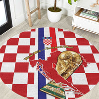 Croatia Football Round Carpet Vatreni 2026 Ready For The World - Wonder Print Shop