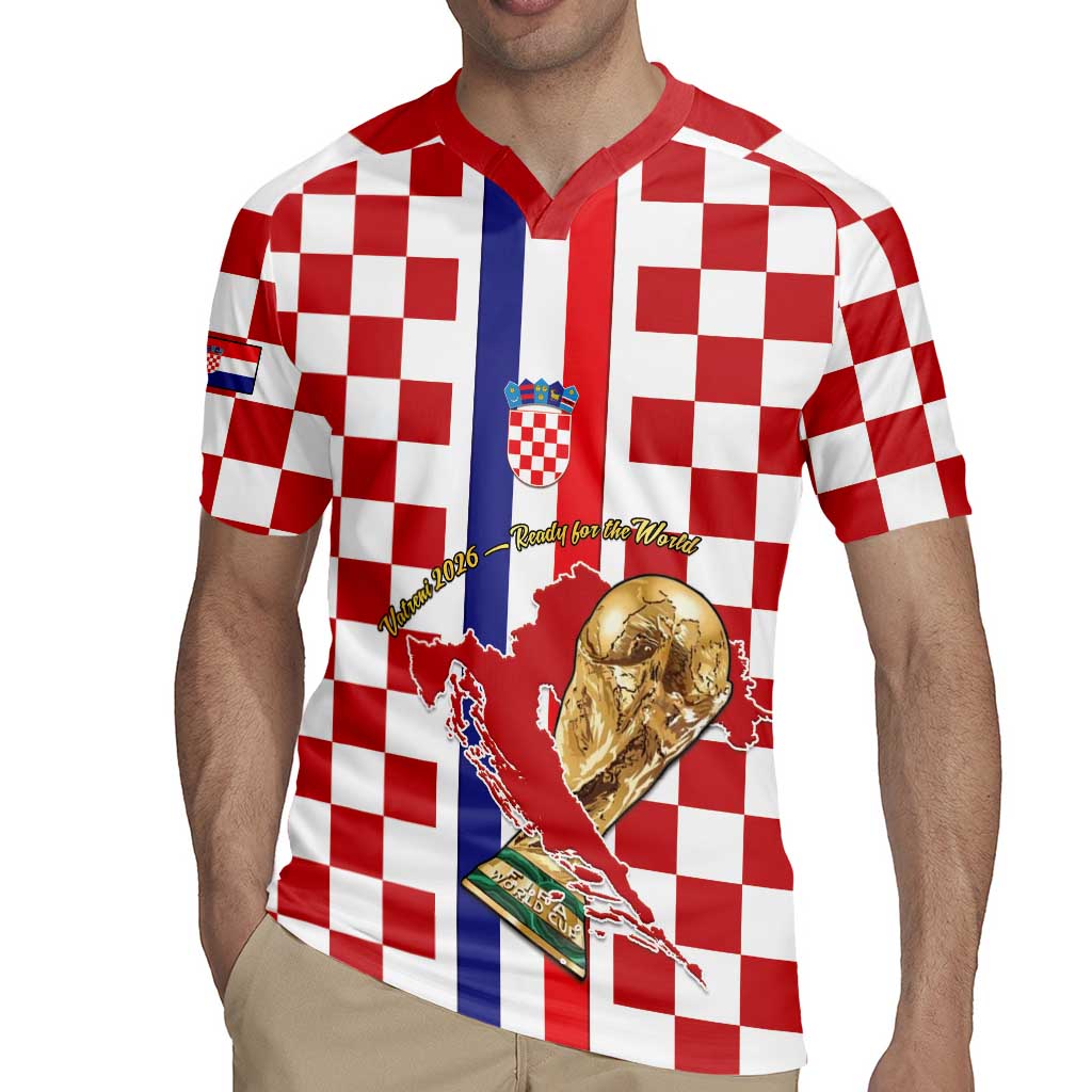Custom Croatia Football Rugby Jersey Vatreni 2026 Ready For The World - Wonder Print Shop