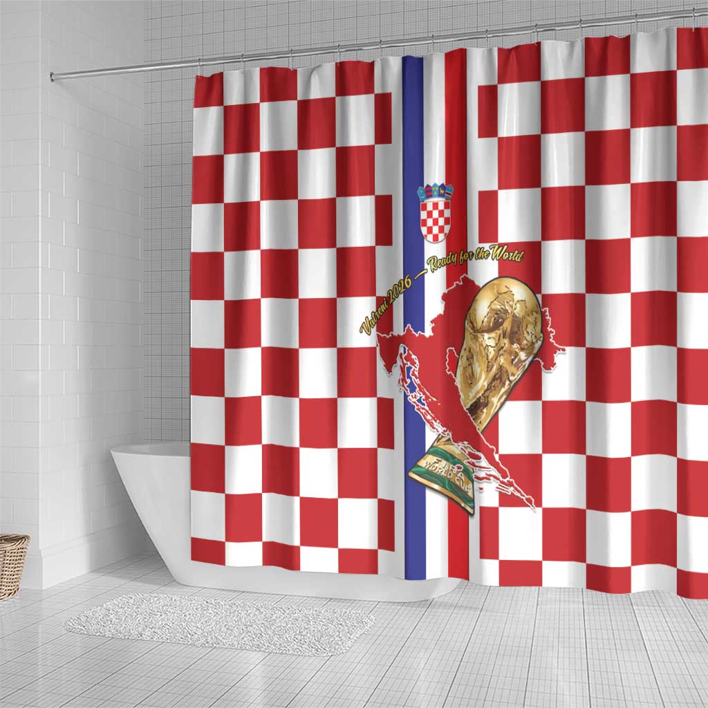 Croatia Football Shower Curtain Vatreni 2026 Ready For The World - Wonder Print Shop