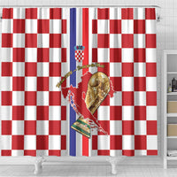 Croatia Football Shower Curtain Vatreni 2026 Ready For The World - Wonder Print Shop