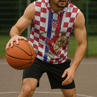 Custom Croatia Football Sleeveless Hoodie Vatreni 2026 Ready For The World - Wonder Print Shop