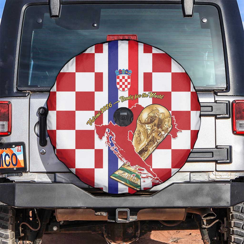 Croatia Football Spare Tire Cover Vatreni 2026 Ready For The World - Wonder Print Shop