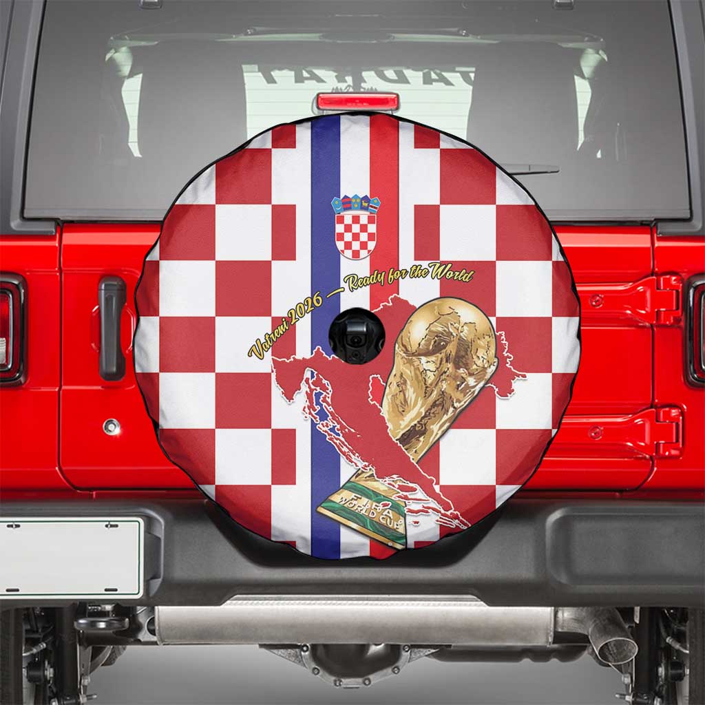 Croatia Football Spare Tire Cover Vatreni 2026 Ready For The World - Wonder Print Shop