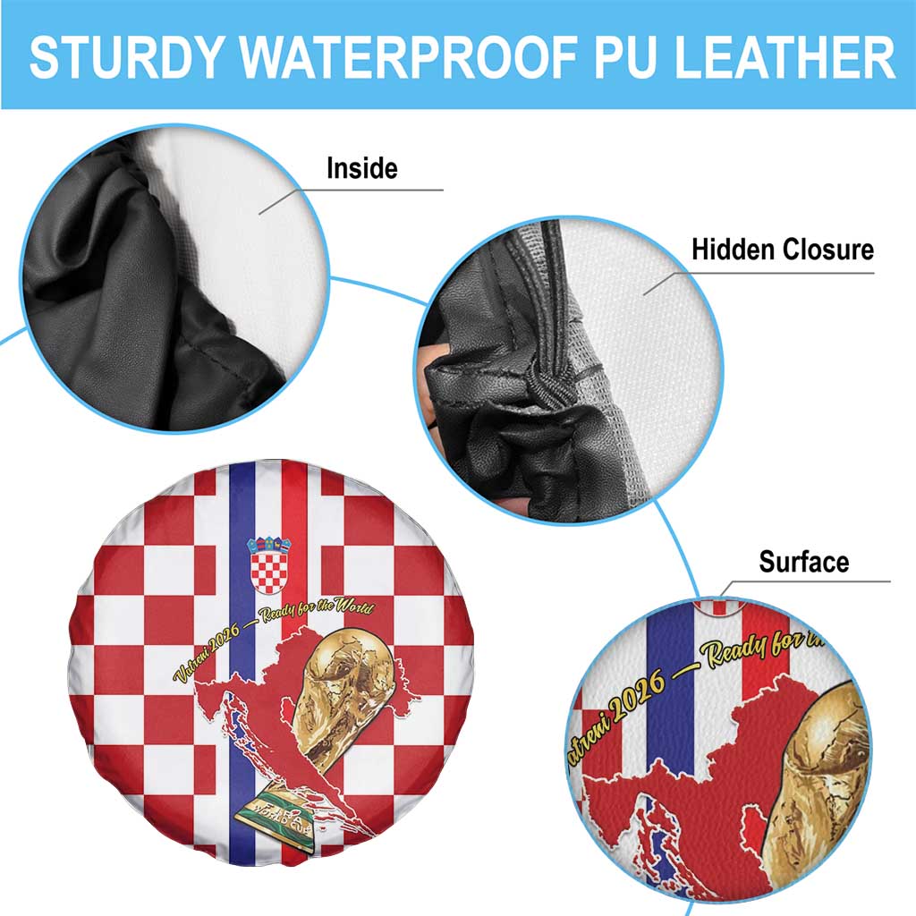 Croatia Football Spare Tire Cover Vatreni 2026 Ready For The World - Wonder Print Shop