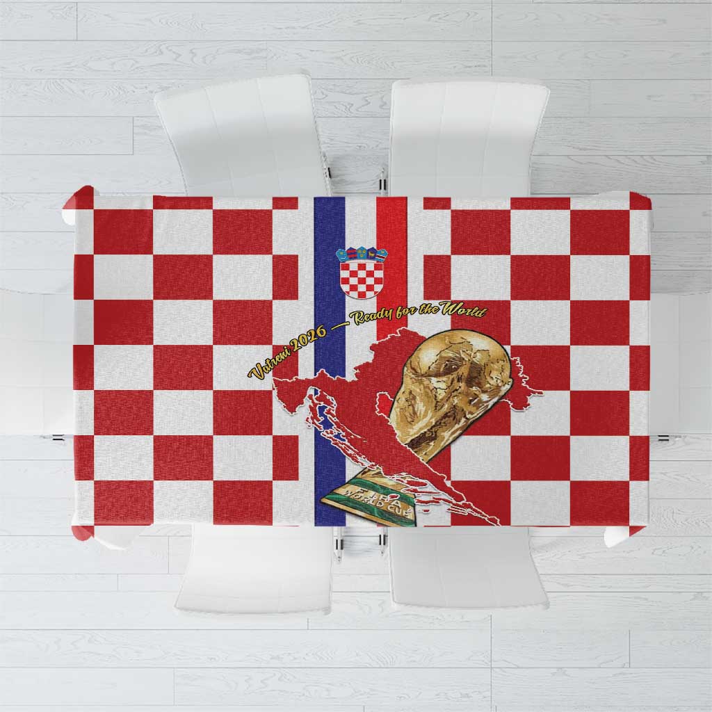 Croatia Football Tablecloth Vatreni 2026 Ready For The World - Wonder Print Shop