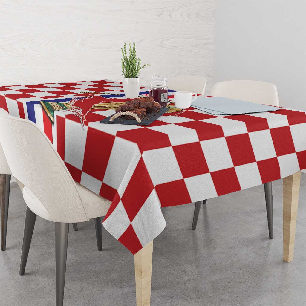 Croatia Football Tablecloth Vatreni 2026 Ready For The World - Wonder Print Shop