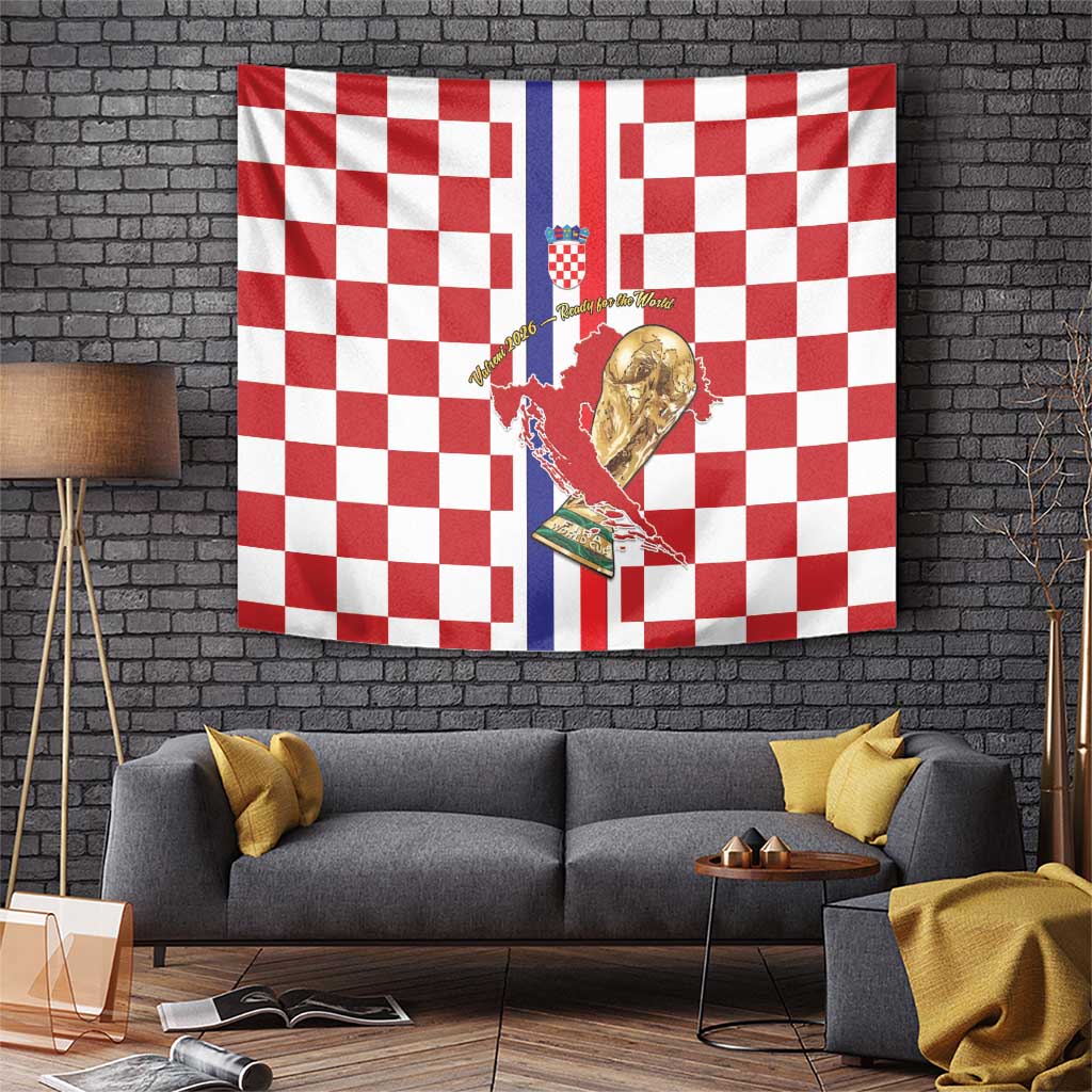 Croatia Football Tapestry Vatreni 2026 Ready For The World - Wonder Print Shop
