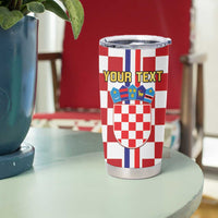 Custom Croatia Football Tumbler Cup Vatreni 2026 Ready For The World - Wonder Print Shop