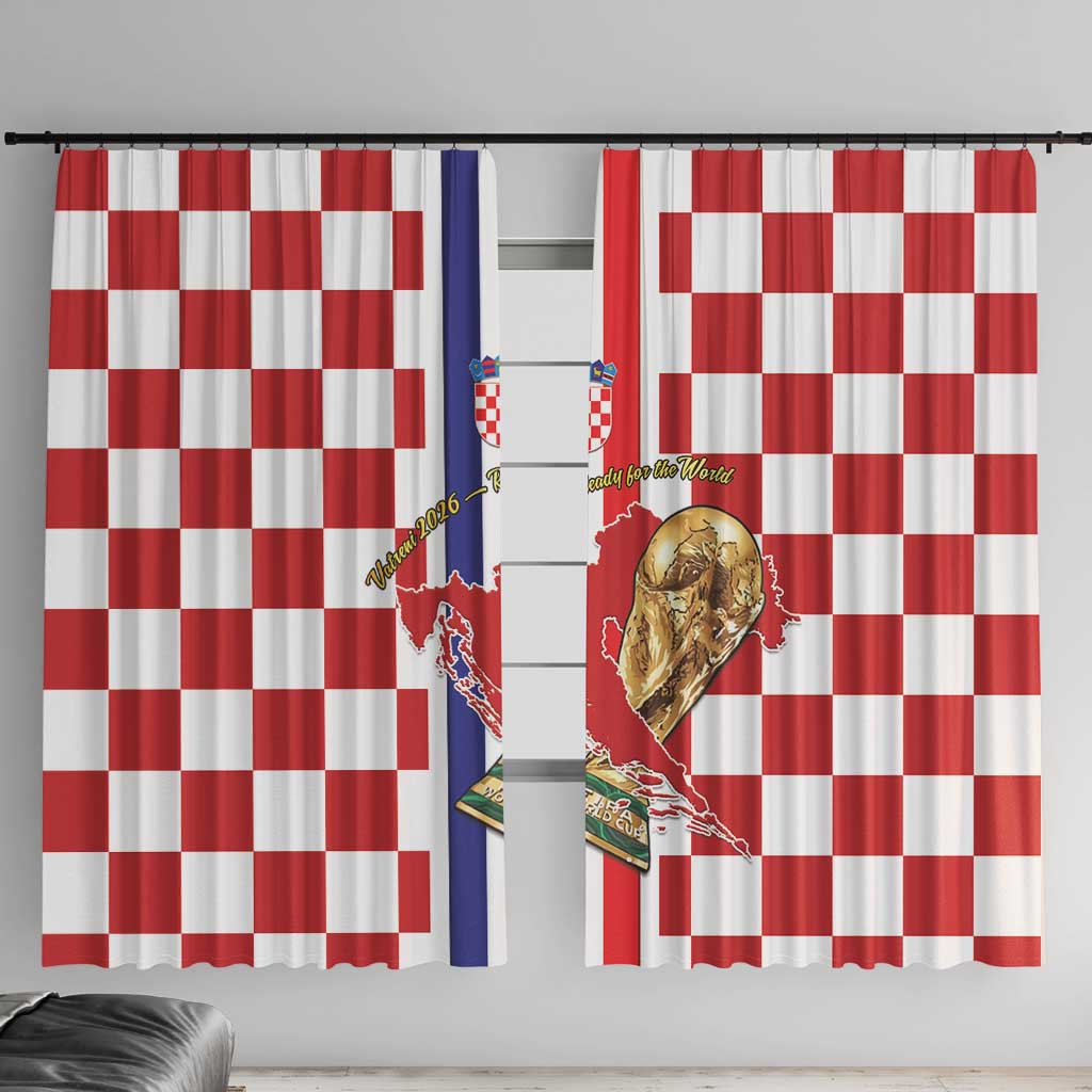 Croatia Football Window Curtain Vatreni 2026 Ready For The World - Wonder Print Shop