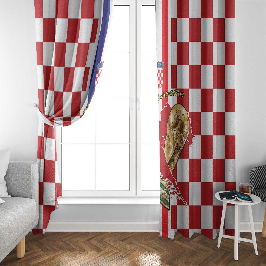 Croatia Football Window Curtain Vatreni 2026 Ready For The World - Wonder Print Shop