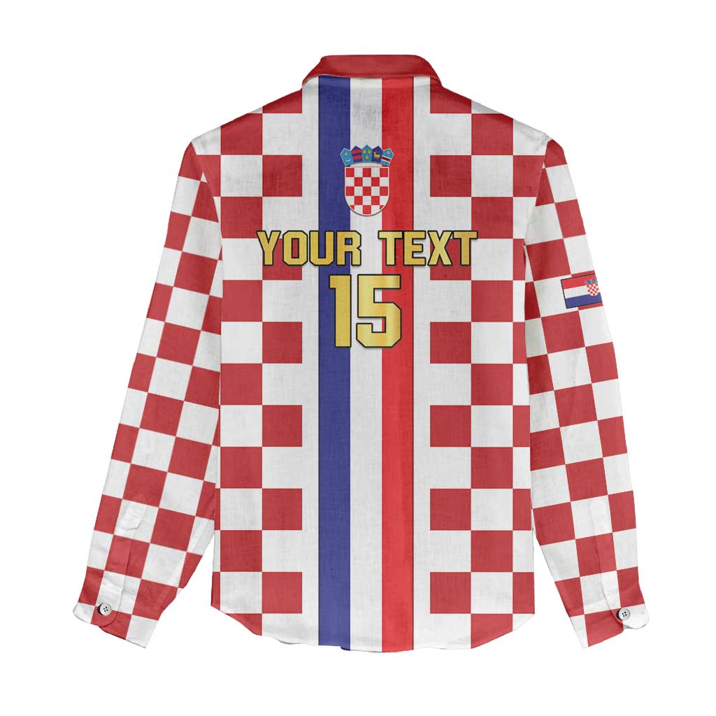Custom Croatia Football Women Casual Shirt Vatreni 2026 Ready For The World - Wonder Print Shop