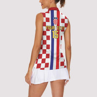Custom Croatia Football Women Sleeveless Polo Shirt Vatreni 2026 Ready For The World - Wonder Print Shop