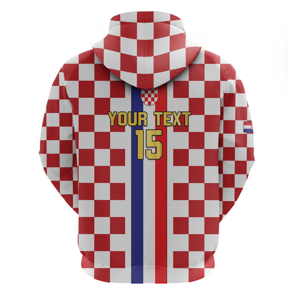 Custom Croatia Football Zip Hoodie Vatreni 2026 Ready For The World - Wonder Print Shop