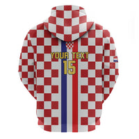 Custom Croatia Football Zip Hoodie Vatreni 2026 Ready For The World - Wonder Print Shop