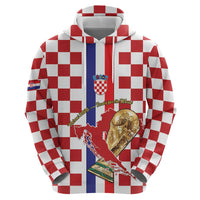 Custom Croatia Football Zip Hoodie Vatreni 2026 Ready For The World - Wonder Print Shop