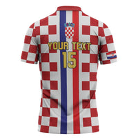 Custom Croatia Football Zipper Polo Shirt Vatreni 2026 Ready For The World - Wonder Print Shop
