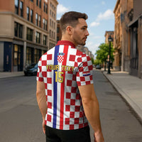 Custom Croatia Football Zipper Polo Shirt Vatreni 2026 Ready For The World - Wonder Print Shop