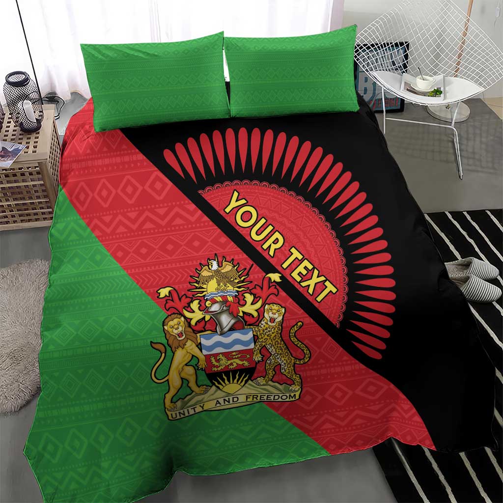Personalised Malawi Bedding Set Coat Of Arms - Flag Style - Wonder Print Shop