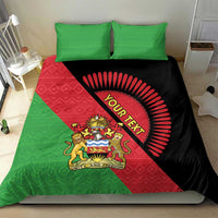 Personalised Malawi Bedding Set Coat Of Arms - Flag Style - Wonder Print Shop