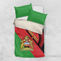 Personalised Malawi Bedding Set Coat Of Arms - Flag Style - Wonder Print Shop