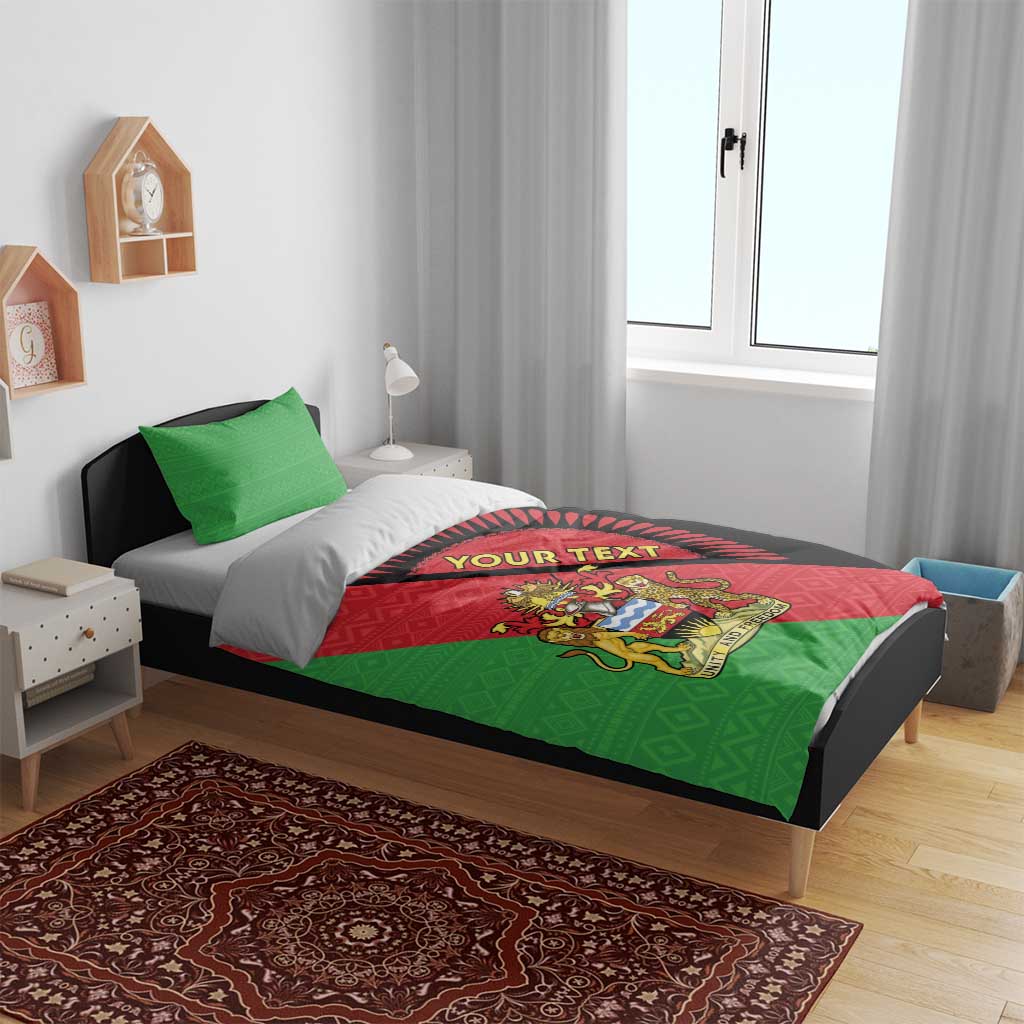 Personalised Malawi Bedding Set Coat Of Arms - Flag Style - Wonder Print Shop
