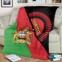 Personalised Malawi Blanket Coat Of Arms - Flag Style