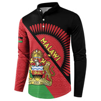 Personalised Malawi Button Sweatshirt Coat Of Arms - Flag Style - Wonder Print Shop