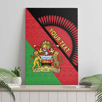 Personalised Malawi Canvas Wall Art Coat Of Arms - Flag Style - Wonder Print Shop