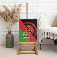 Personalised Malawi Canvas Wall Art Coat Of Arms - Flag Style - Wonder Print Shop