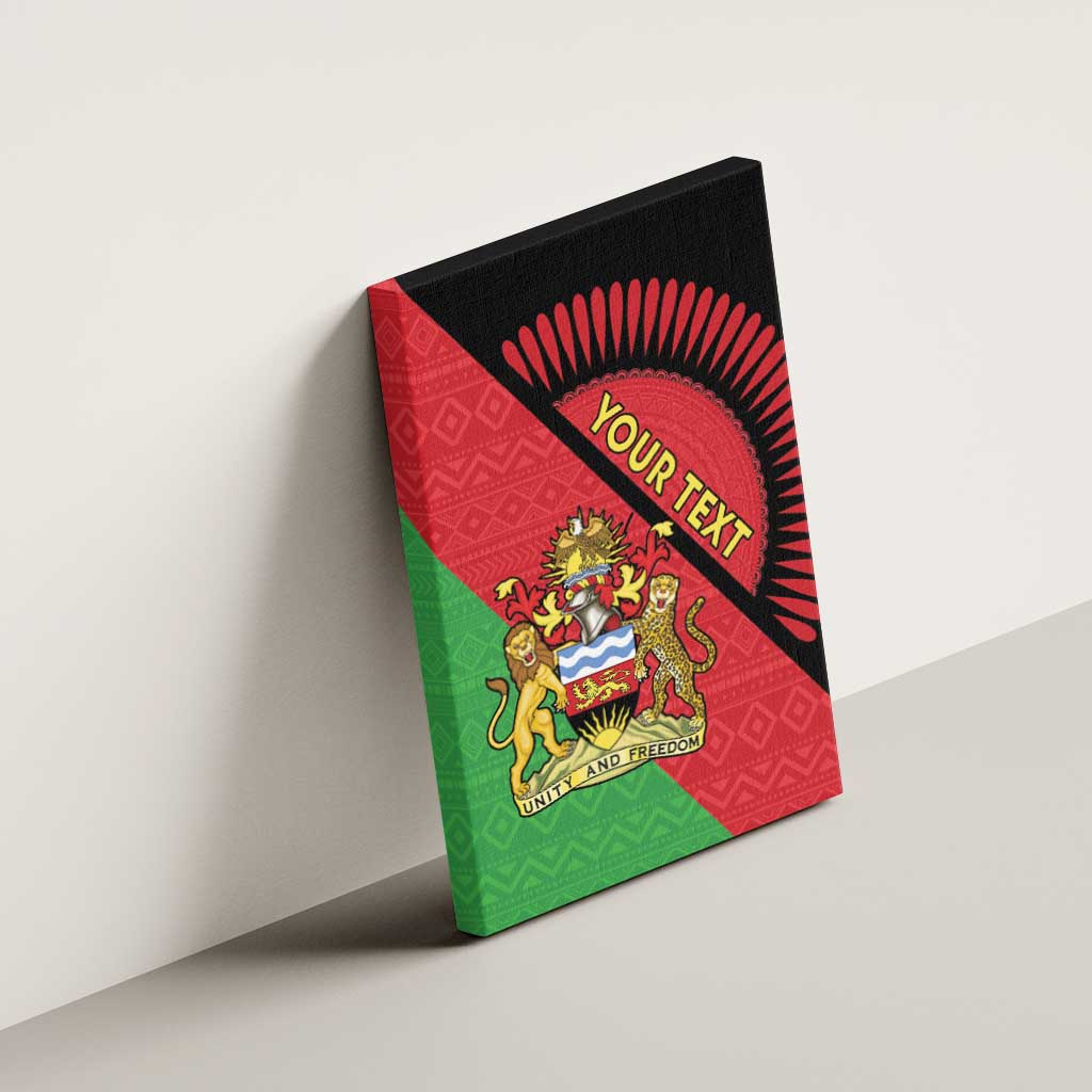 Personalised Malawi Canvas Wall Art Coat Of Arms - Flag Style - Wonder Print Shop