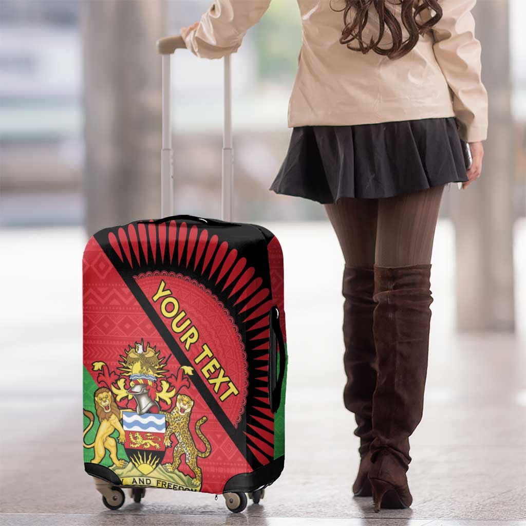 Personalised Malawi Luggage Cover Coat Of Arms - Flag Style - Wonder Print Shop