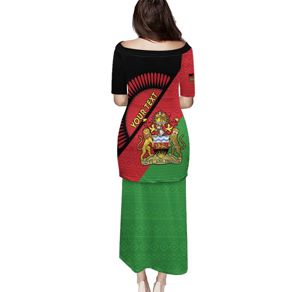 Personalised Malawi Puletasi Coat Of Arms - Flag Style - Wonder Print Shop